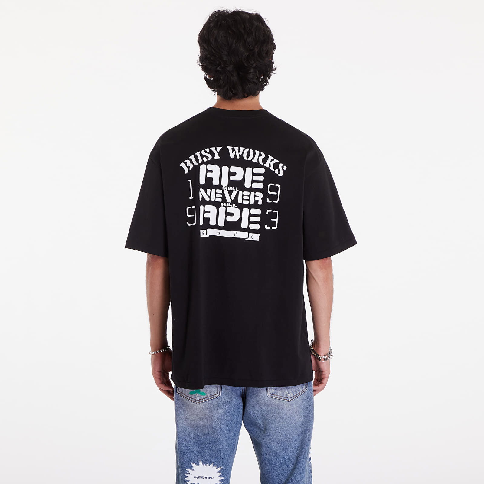 A BATHING APE Og Ape Head College Relaxed Fit Tee