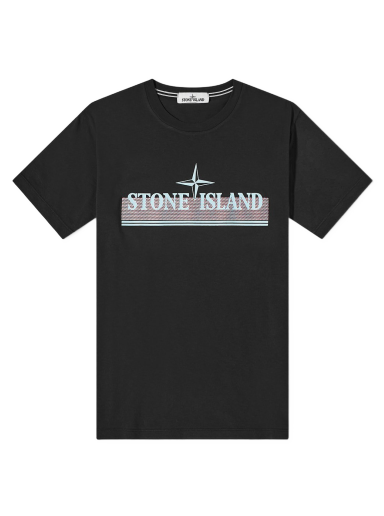 Tričko Stone Island Tricromia Print Tee Čierna | 76152NS92-V0029