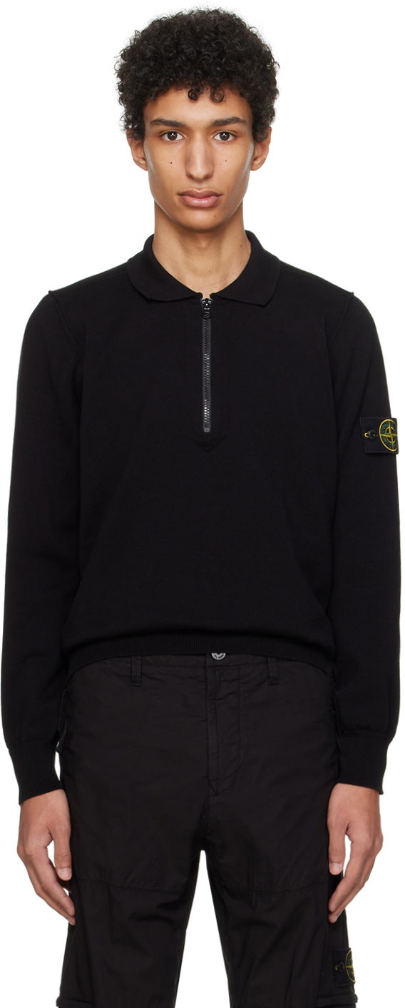 Polo tričko Stone Island Rolled Edge Polo Tee Čierna | 8015543B2, 0