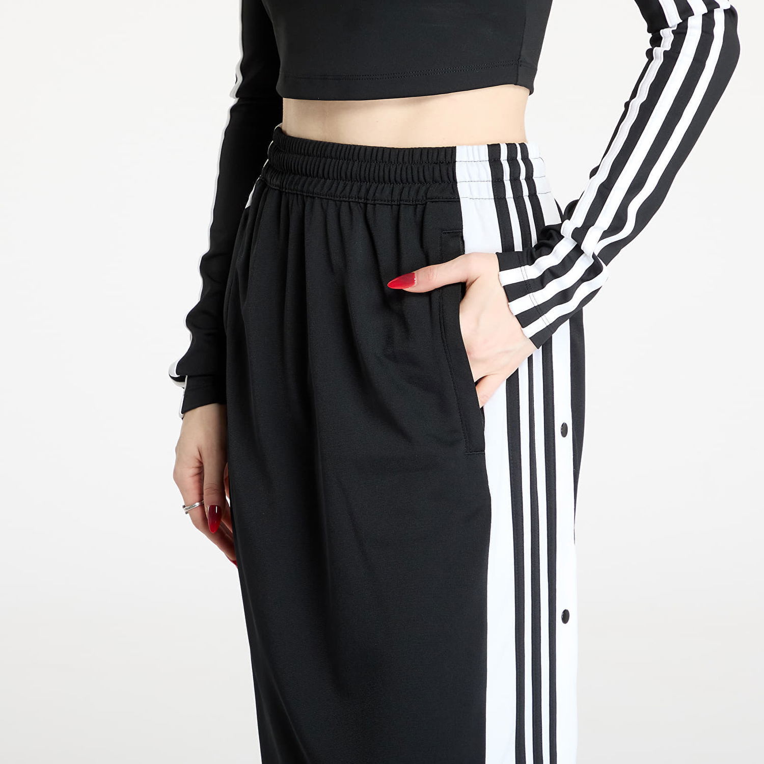 Sukňa adidas Originals Adibreak Maxi Long Black Skirt Čierna | JD0923, 1