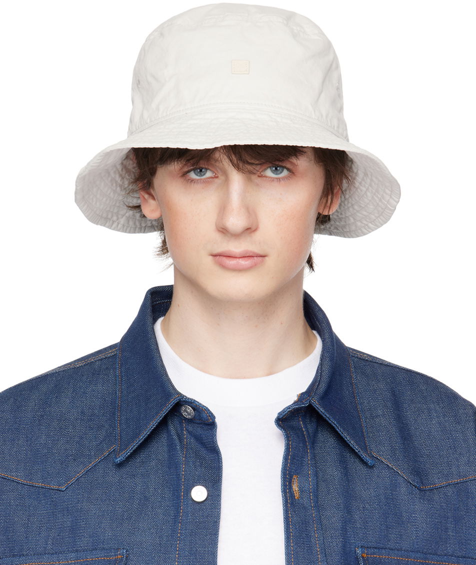 Klobúk Acne Studios Embroidered Bucket Hat Šedá | C40275-, 0