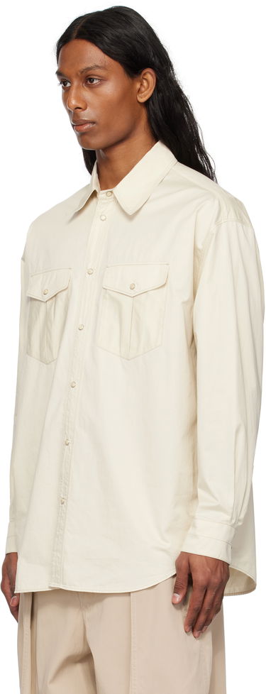 Košeľa LEMAIRE Lemaire Western Shirt Béžová | SH1145 LF1207, 3