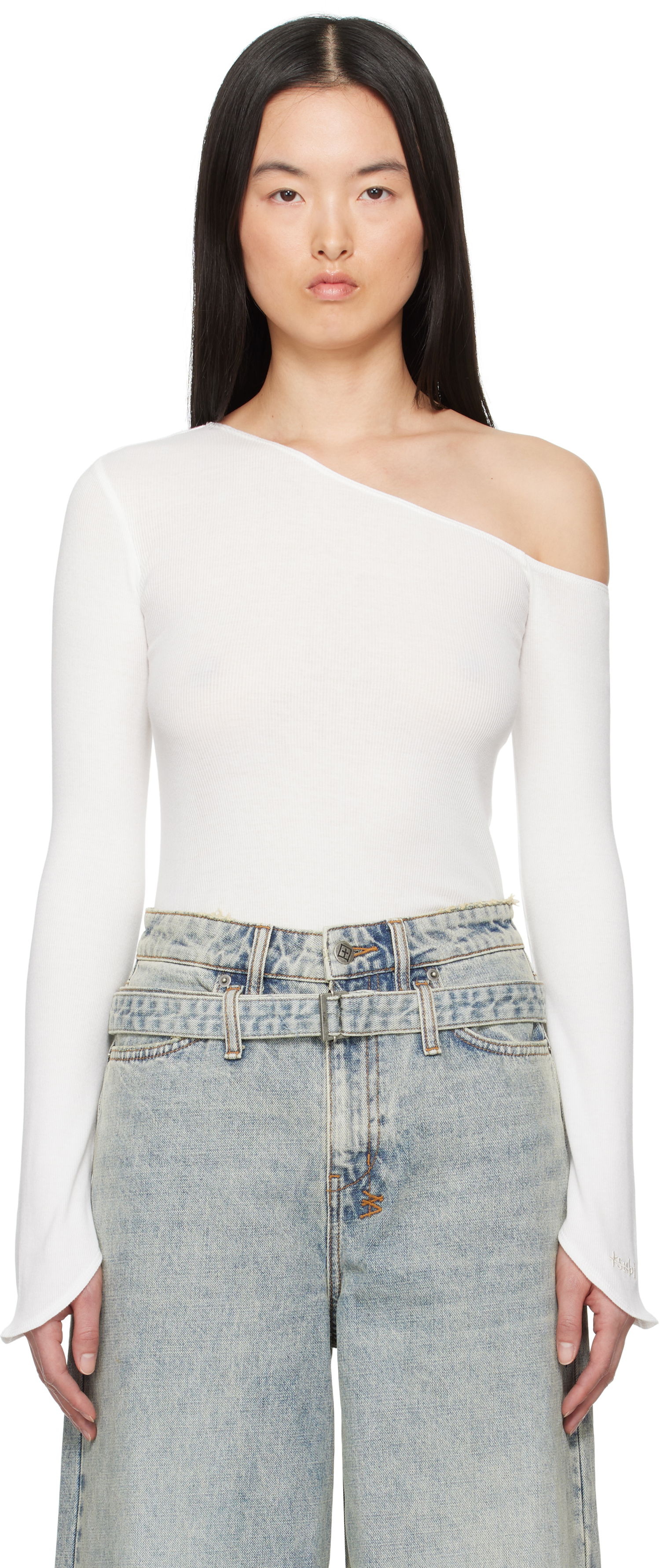 Body Ksubi Ksubi Blessings Love Sleeve Top Biela | WSP25FT015, 0