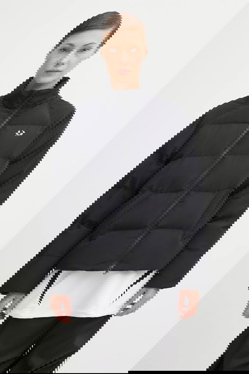 Prešívaná bunda Fred Perry Fred Perry Oversized Puffer Jacket J1118 Čierna | J1118, 0