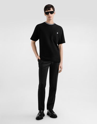 Tričko Dolce & Gabbana Dolce & Gabbana Cotton Piqué T-Shirt with Pocket Čierna | G8ST3ZHU7UTN0000, 1