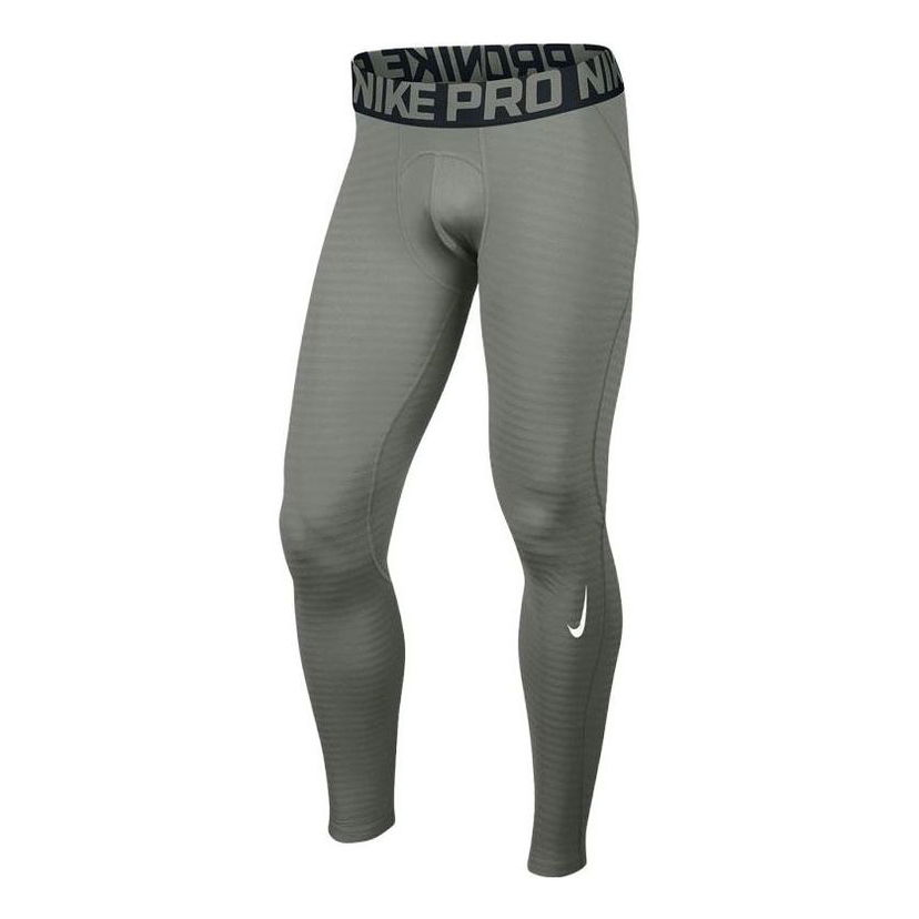 Legíny Nike Pro Warm Compression Tights Zelené | 725039-065