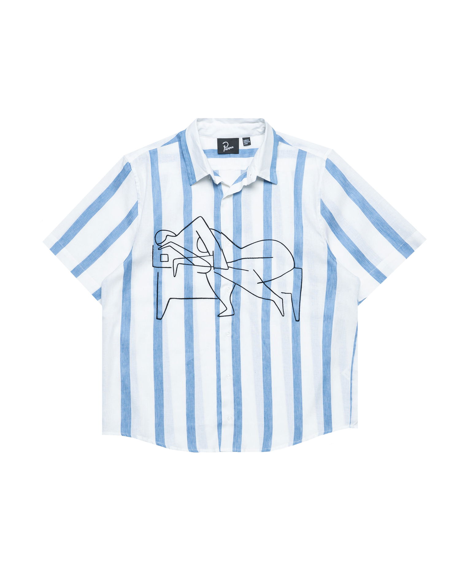 Košeľa By Parra Parra Sleep Now Short Sleeve Shirt Modrá | 53240, 0