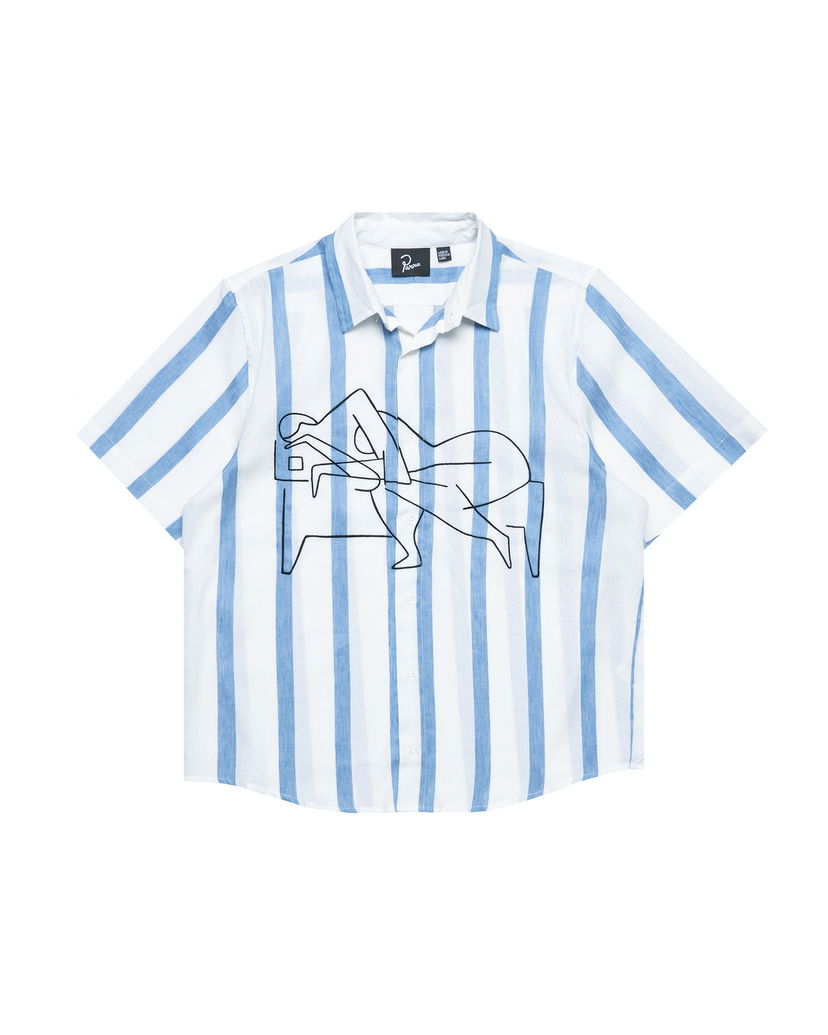 Košeľa By Parra Parra Sleep Now Short Sleeve Shirt Modrá | 53240