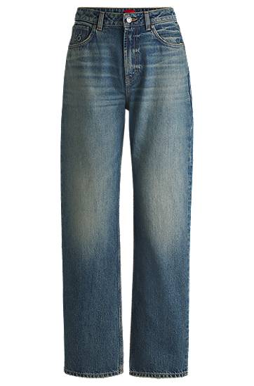 Džínsy BOSS Relaxed Fit Tinted Jeans Modrá | 50530319, 0
