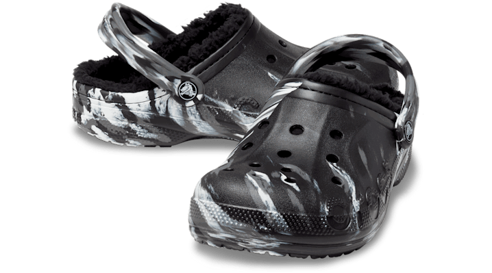 Tenisky a topánky Crocs Baya Lined Marbled Clogs Čierna | 208333-0C4, 1