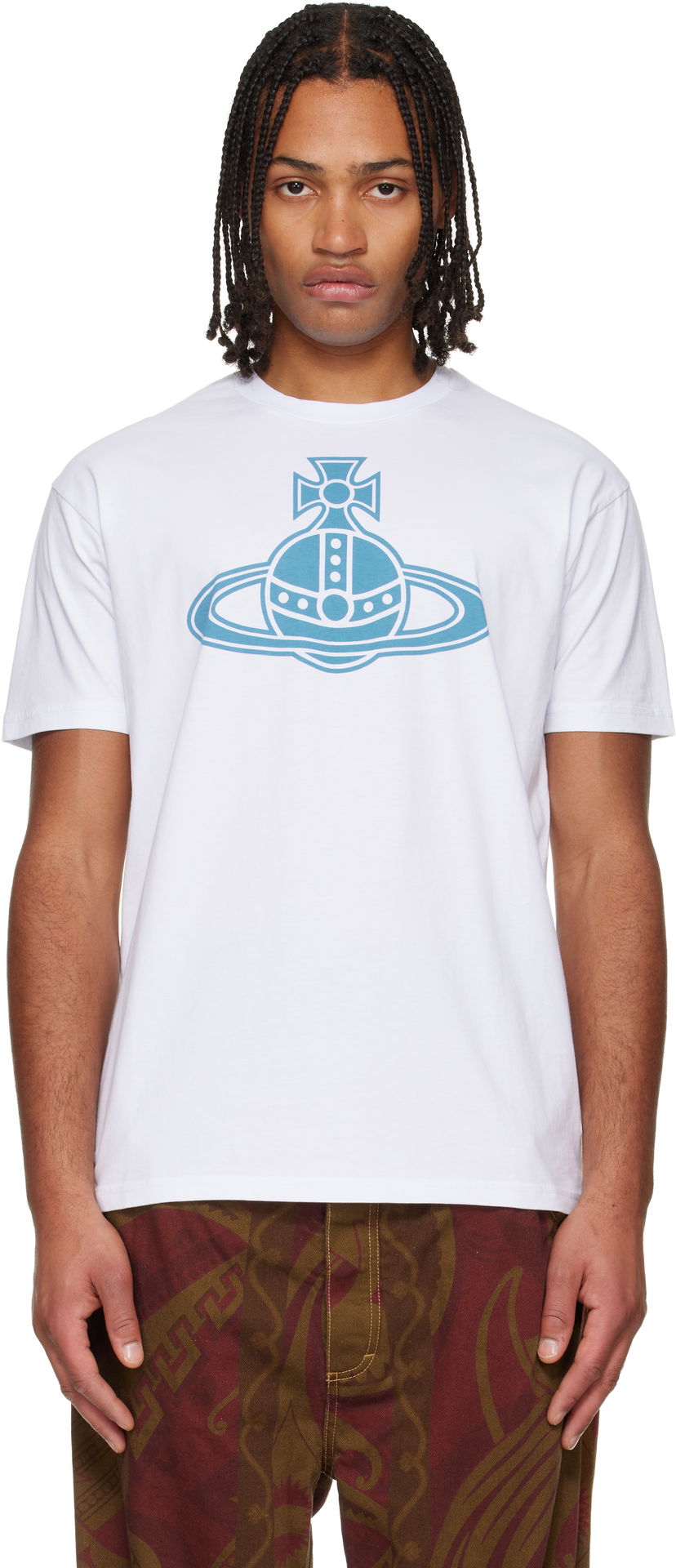 Tričko Vivienne Westwood Paris Orb Classic T-shirt Biela | 3G010049-J001M-