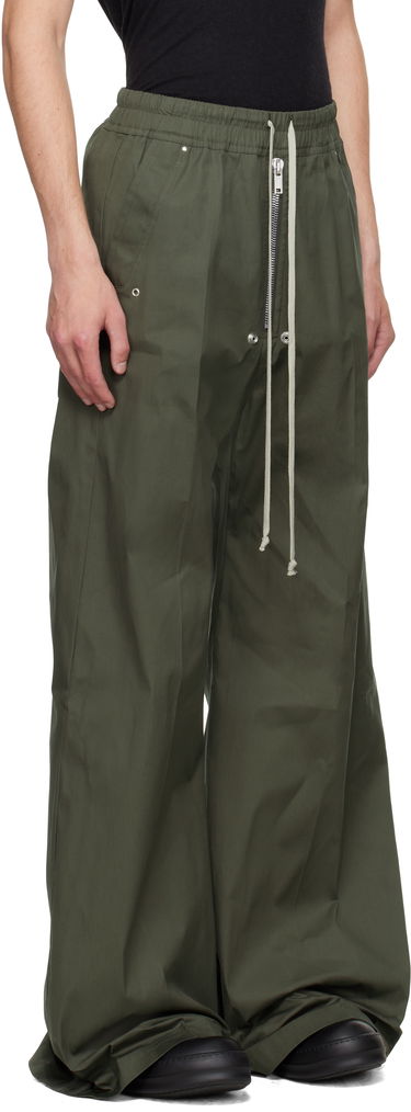 Nohavice Rick Owens Rick Owens Concordians Wide Bela Trousers Zelené | RU02E1366 TE, 1
