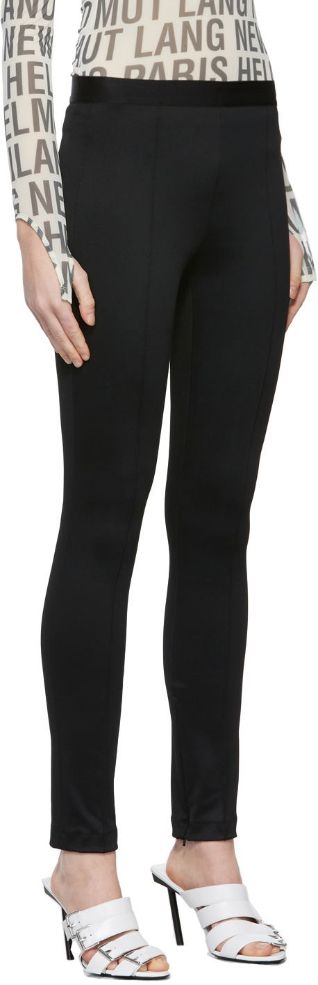 Legíny Helmut Lang Helmut Lang Double Needle Rib Leggings Čierna | J06HW202, 1