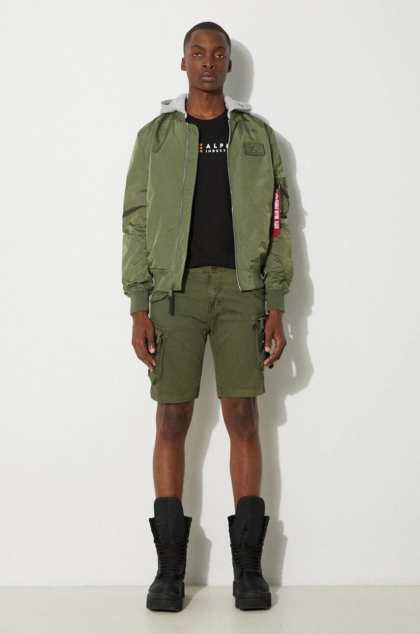 Šortky Alpha Industries Special OPS Short Shorts Zelené | 106254.142, 1