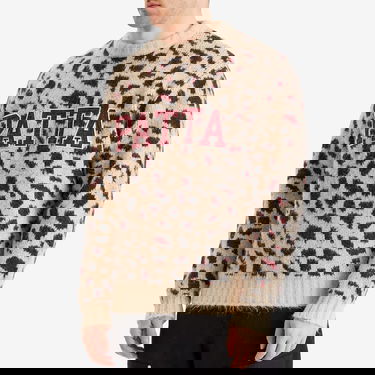 Sveter Patta Patta Leopard Brushed Knit Jumper Béžová | POC-SS25-7020-324-0002-084, 2