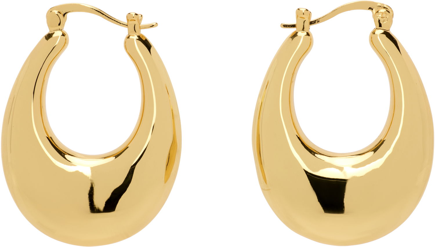 Náušnice Anine Bing Gradual Hoop Earrings Metalická | A-15-10411-GLD1, 0