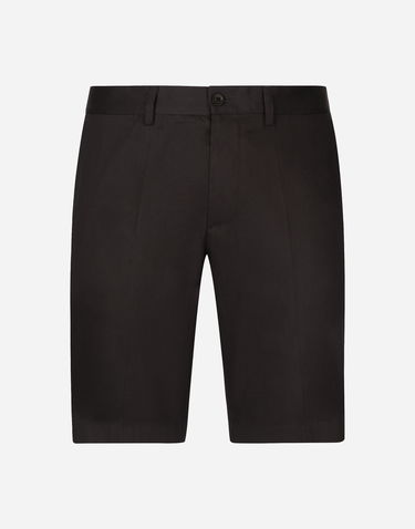 Šortky Dolce & Gabbana Men's Solid Black Casual Shorts Čierna | GY6GMTFUFHVB0665, 0