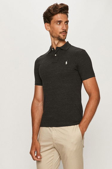Polo tričko Polo by Ralph Lauren Custom Fit Polo Čierna | 710536856031, 0