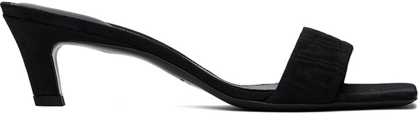Starostlivosť o obuv TOTEME TOTEME 'The Mule' Heeled Sandals Čierna | 243-WAS0154-FB0232, 0