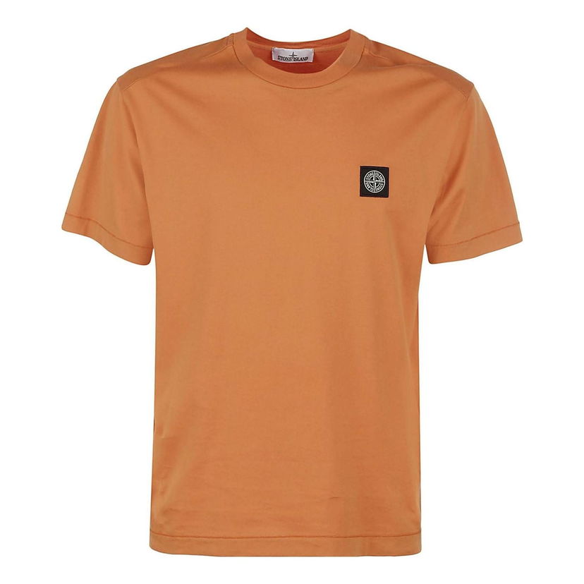 Tričko Stone Island Logo Patch T-Shirt Oranžová | 101524113-V0073