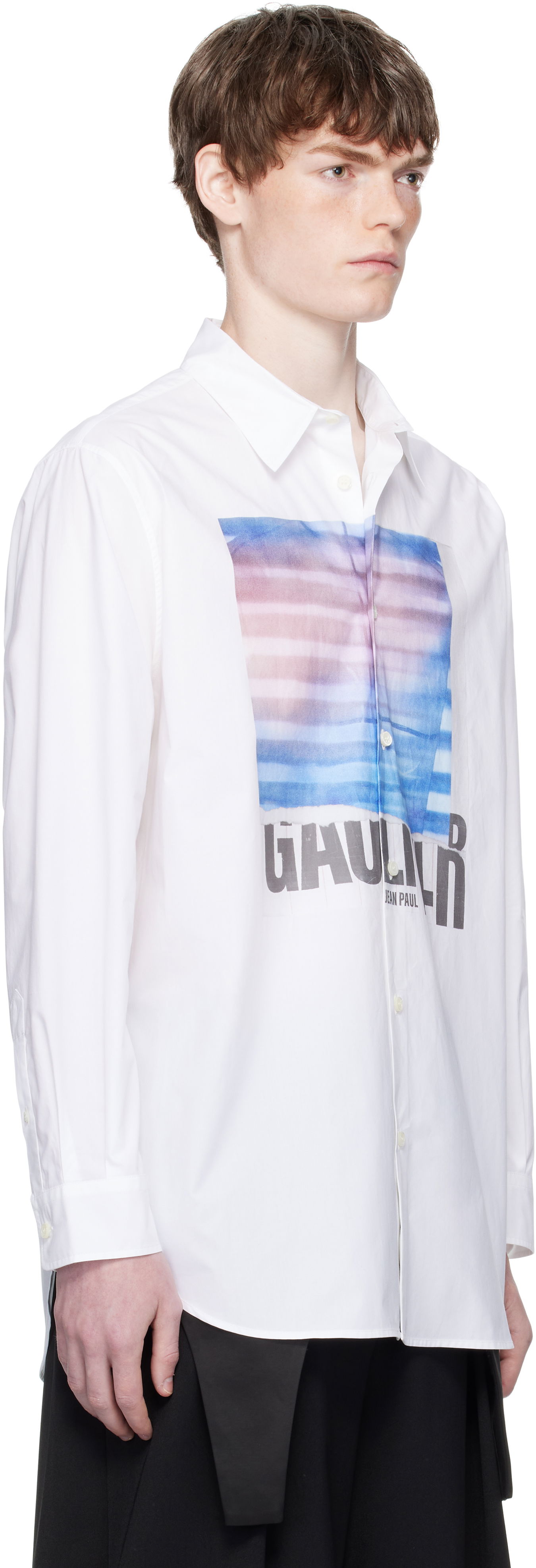 Košeľa Jean Paul Gaultier Jean Paul Gaultier Oversized Air Shirt Biela | 25/03-U-ST030-W013P-015634, 1