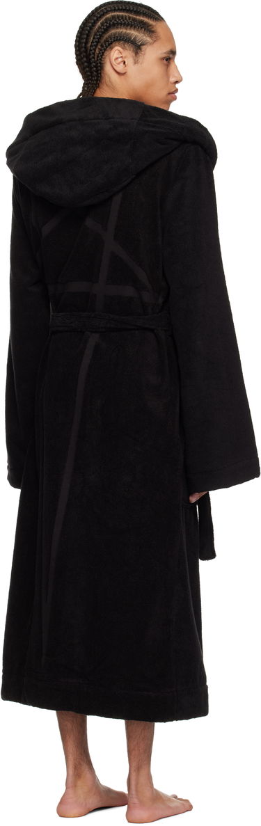 Pyžamo Rick Owens Rick Owens Beach Hooded Bathrobe Čierna | RH0000002 SPO1, 2
