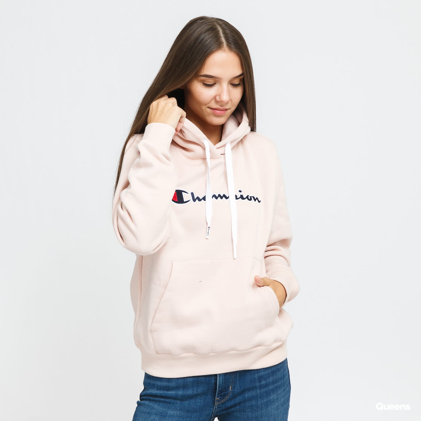 Mikina Champion Organic Cotton Script Logo Ružová | 114461 PS075, 0