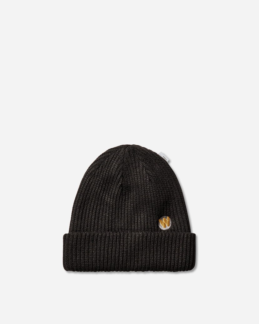 Kulicha WTAPS FLP Ribbed Beanie with Logo Patch Čierna | 252MADT-HT04 BLACK