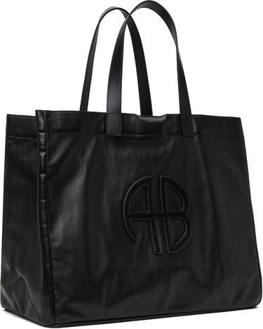 Tote bag Anine Bing Large Leather Tote Bag Čierna | A-13-2148-005, 4