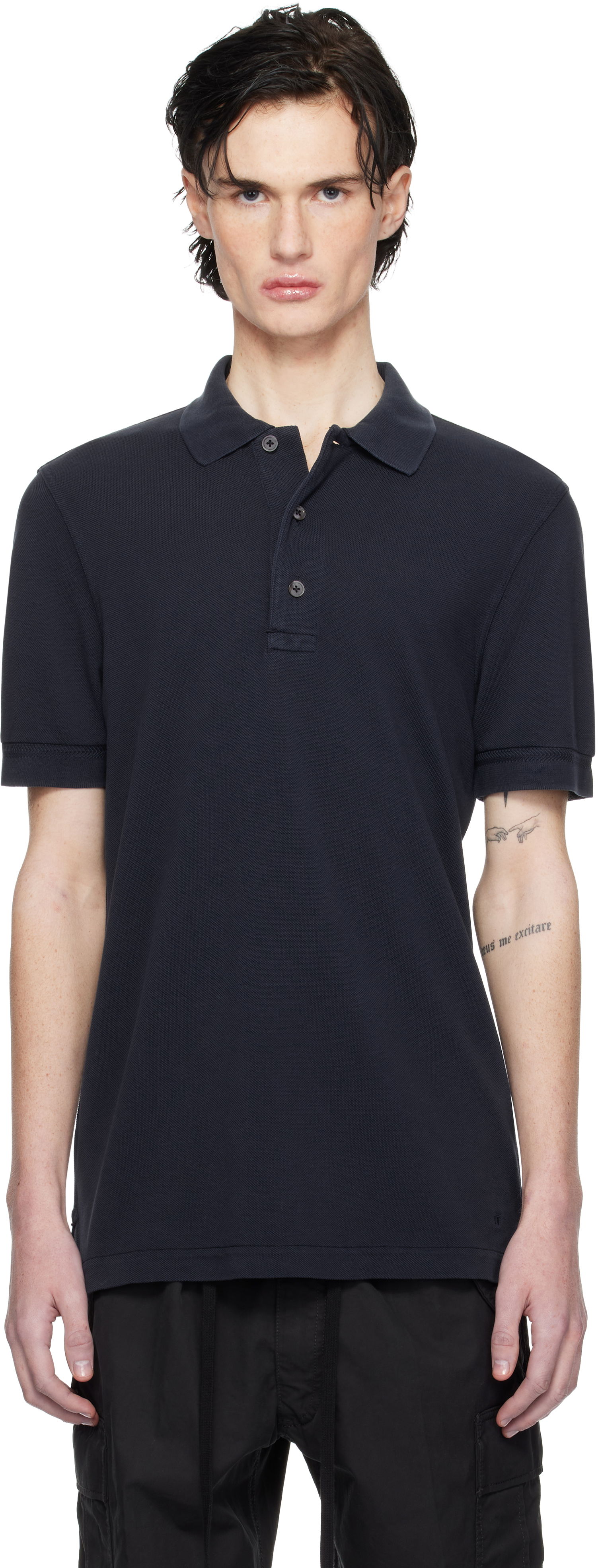 Three-Button Polo Shirt