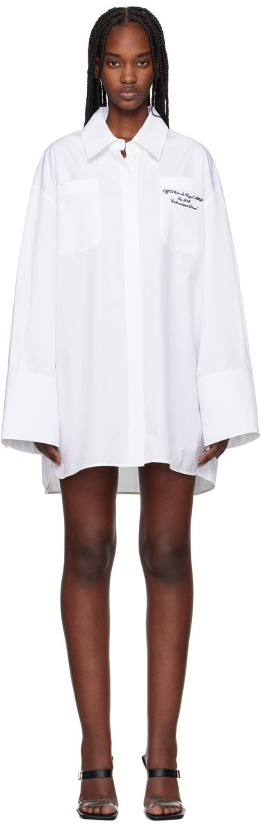 Košeľa Off-White Off-White Poplin Roxy Shirt Dress Biela | OWDG009S25FAB0010110, 0