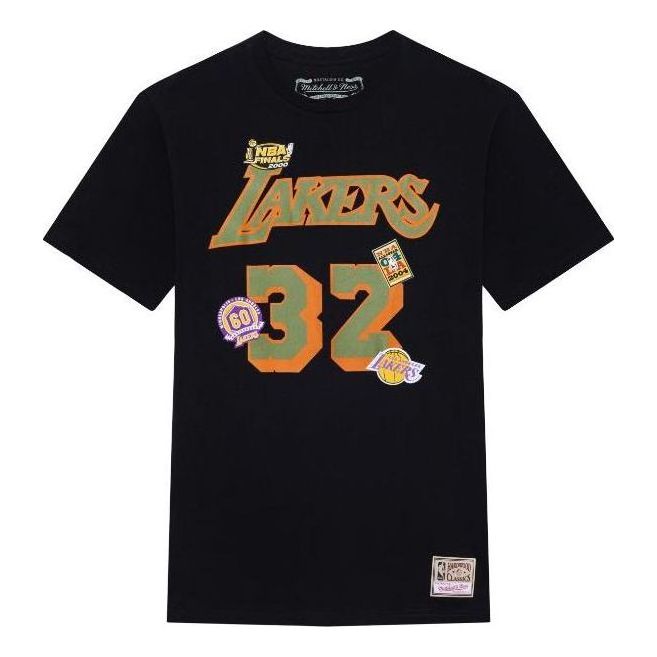Tričko Mitchell & Ness Mitchell & Ness NBA Los Angeles Lakers Script Magic Johnson T-Shirt Čierna | BNN3DP22083-LALBLCKEJH