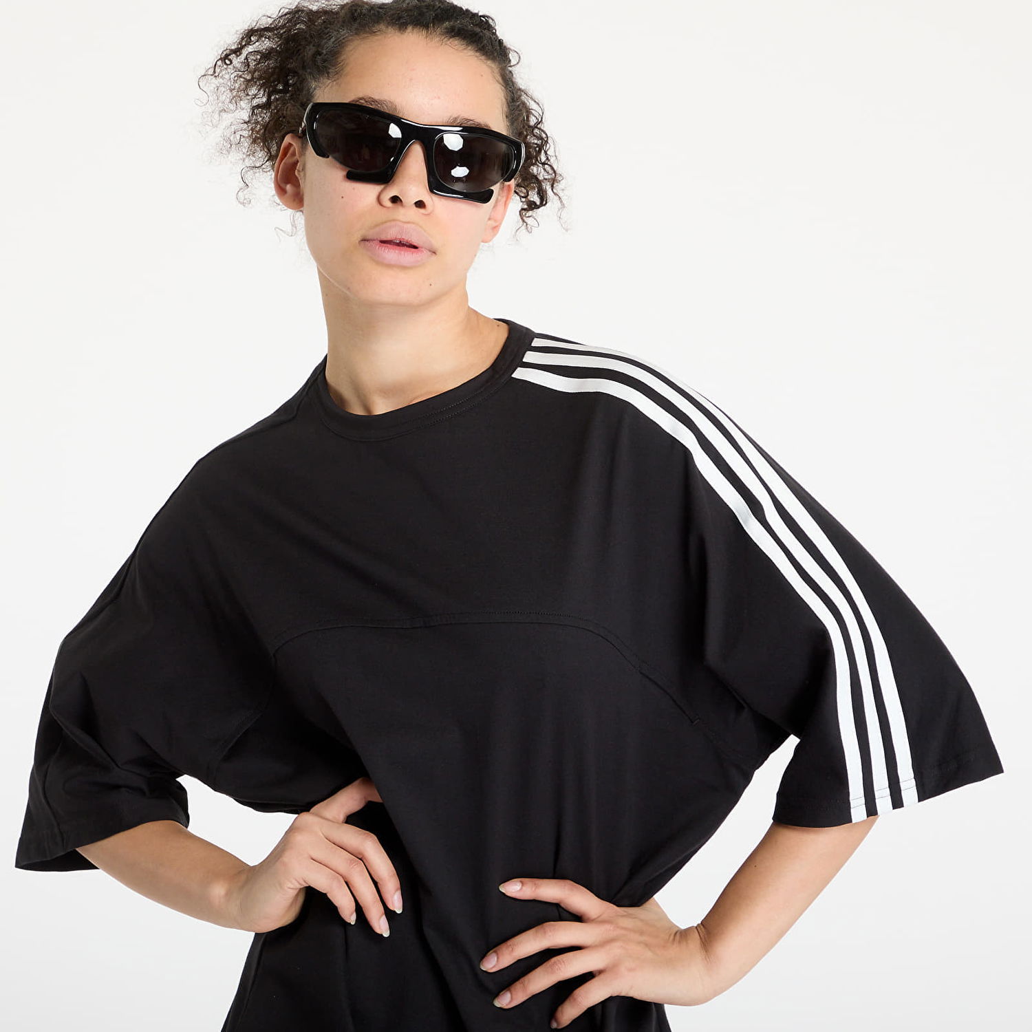 Šaty Y-3 Y-3 3-Stripes Short Sleeve T-Shirt Dress Čierna | JN4986, 1