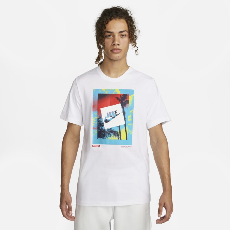 Tričko Nike Sportswear T-Shirt with Palm Graphic Biela | DR8071-100, 0