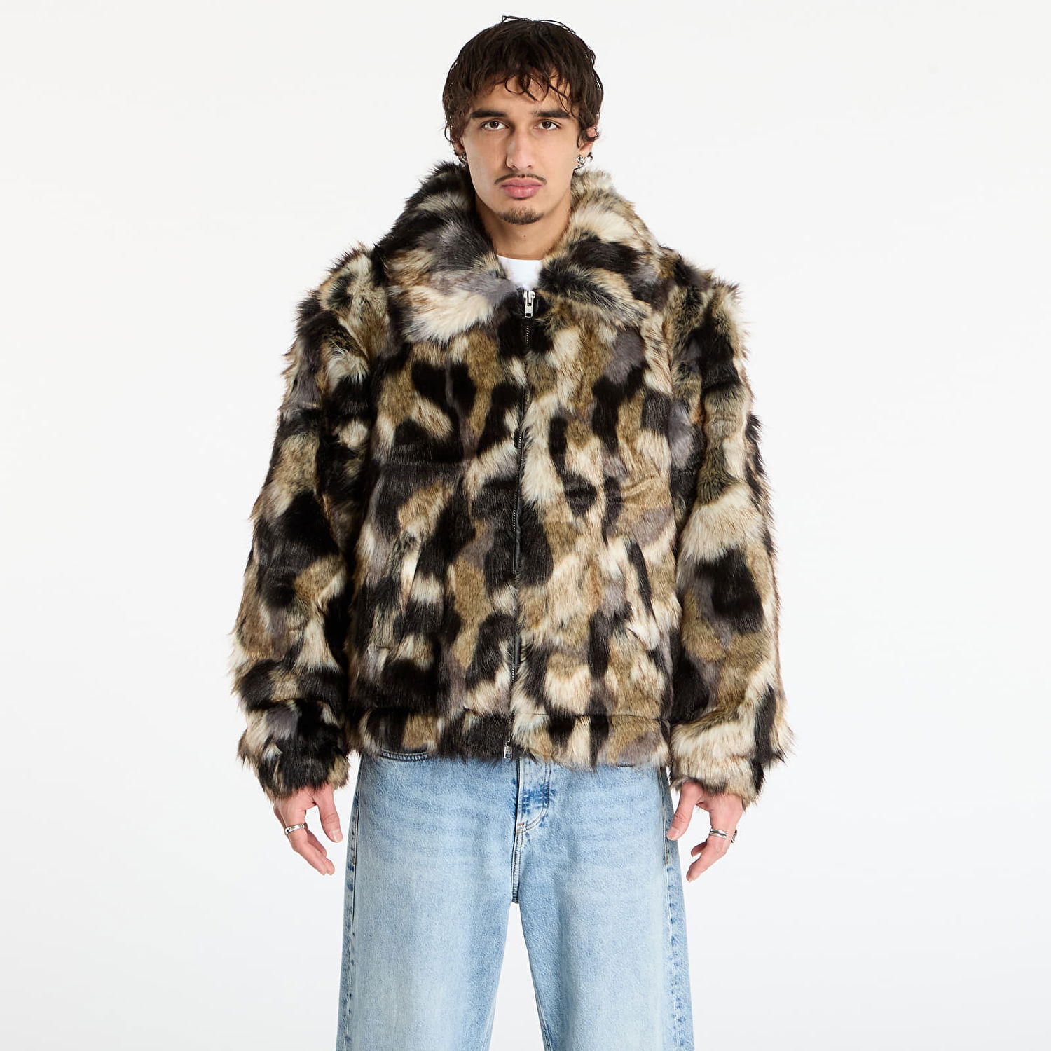 Bunda Patta Patta Faux Fur Patchwork Jacket Rôznofarebný | POC-AW25-2700-348-0023-084, 0