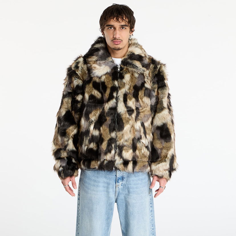 Bunda Patta Patta Faux Fur Patchwork Jacket Rôznofarebný | POC-AW25-2700-348-0023-084