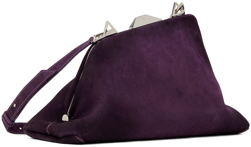 The Attico Day Off Suede Shoulder Bag