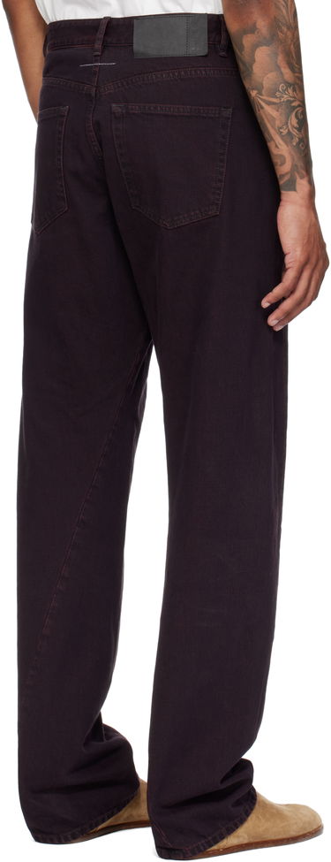 Džínsy Maison Margiela MM6 Maison Margiela Twisted Seam Jeans Vínová | SH0LA0024 M30032, 2