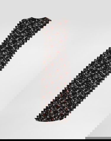 Šaty Dolce & Gabbana Dolce & Gabbana Small Floral-print Charmeuse Dress Rôznofarebný | F6GASTFSA8IHN5XV, 0