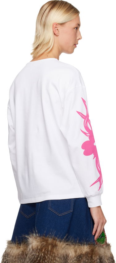 Tričko Chopova Lowena Chopova Lowena Bashful Oversized Graphic Jersey T-shirt Biela | 2403, 2