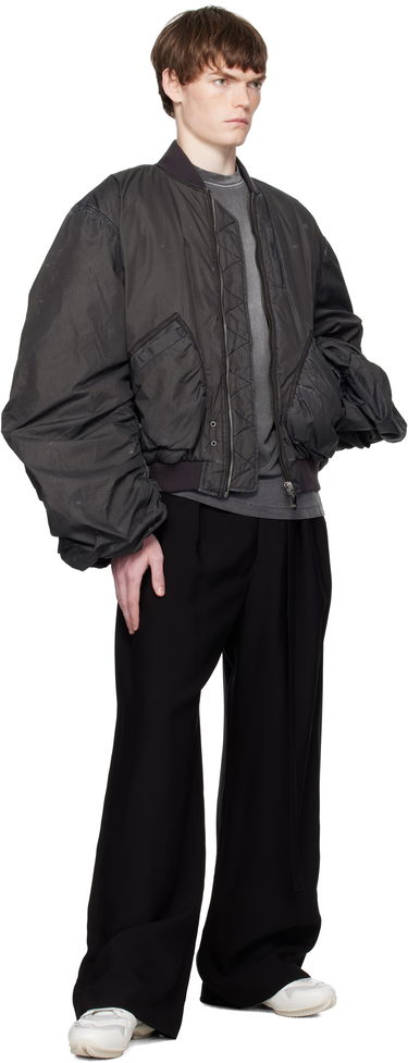 Bomber bunda We11done We11done Washed Nylon Bomber Jacket Čierna | WD-JP2-25-059-U-BK, 3