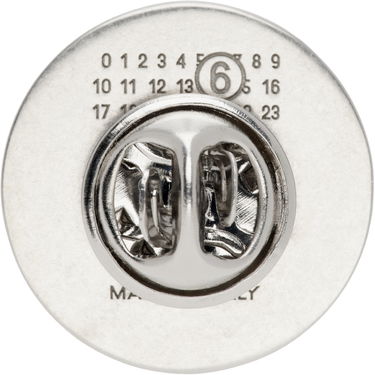 Spona Maison Margiela Round Logo Pin Metalická | SM7VK0019 P7070, 1