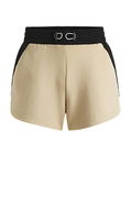 Cotton Blend Active Shorts with Contrast Back