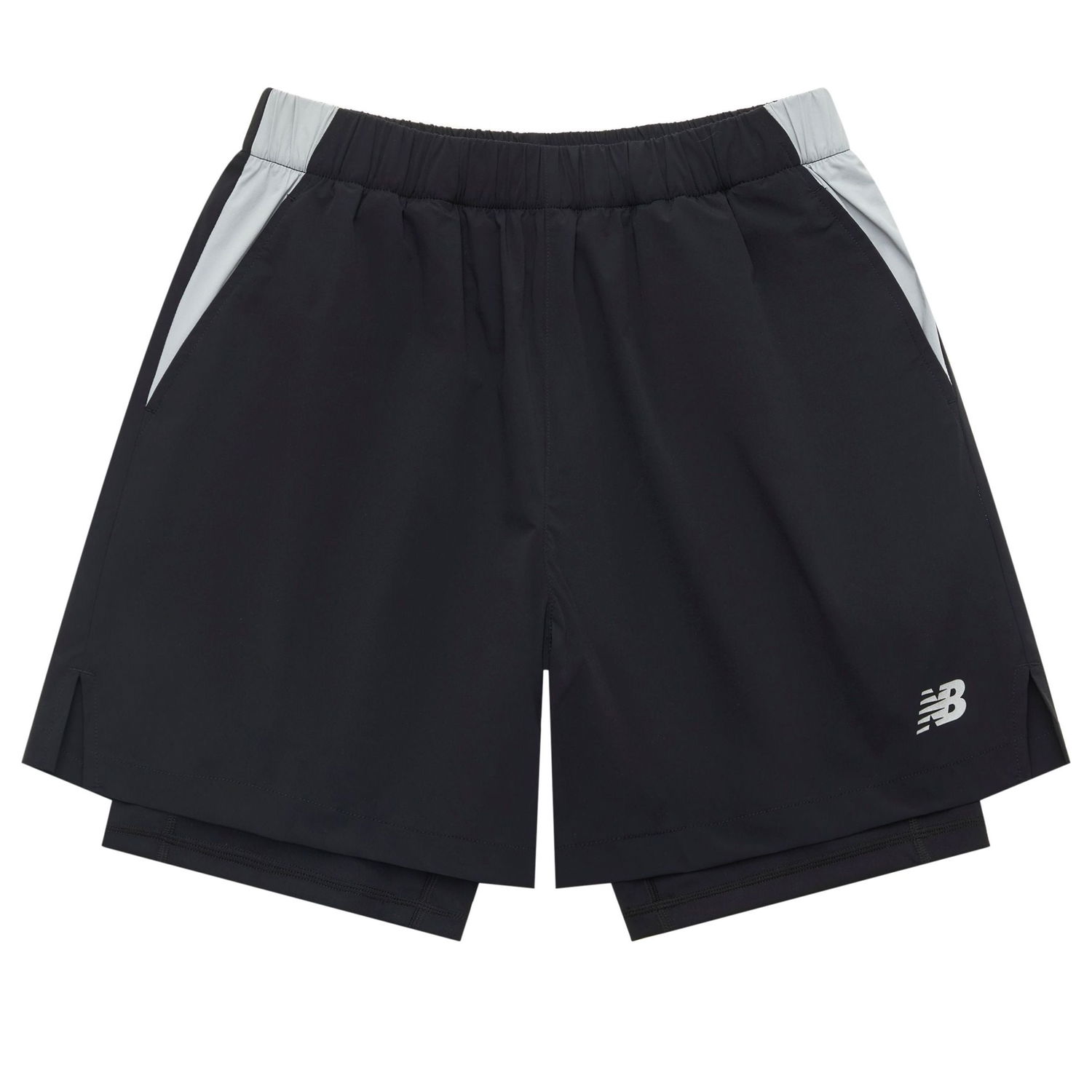 Šortky New Balance 2-In-1 Logo Shorts Čierna | NVE25121-BK, 0
