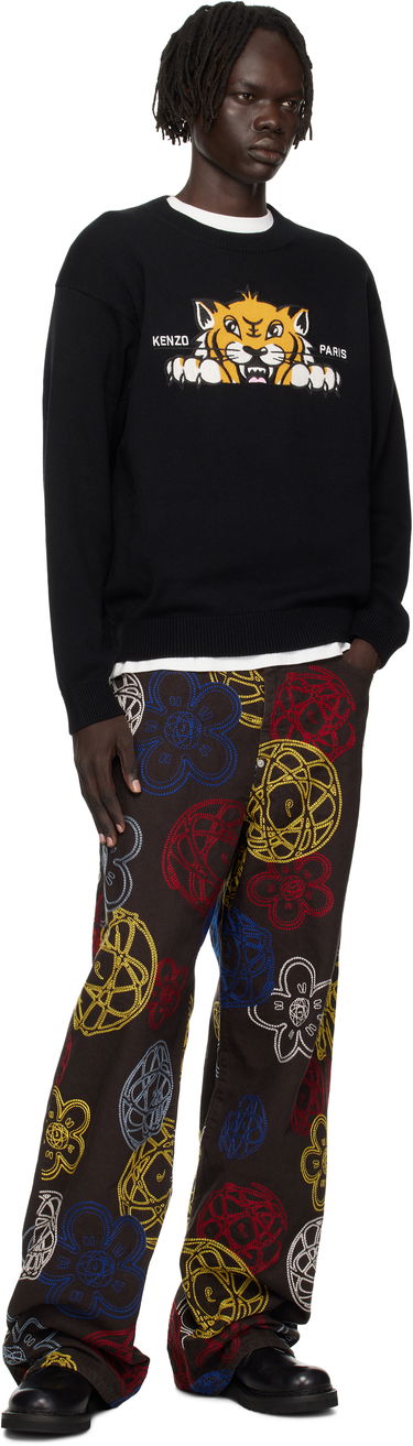 Sveter KENZO Kenzo Paris 'KENZO Happy Tiger' Embroidered Sweater Čierna | FF65PU7503LI, 3