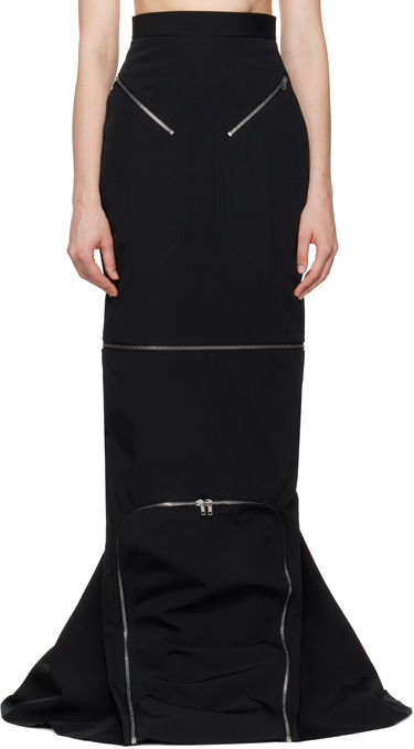 Sukňa Rick Owens Rick Owens Hollywood Headon Maxi Skirt Čierna | RO01E7399 PCVS, 0