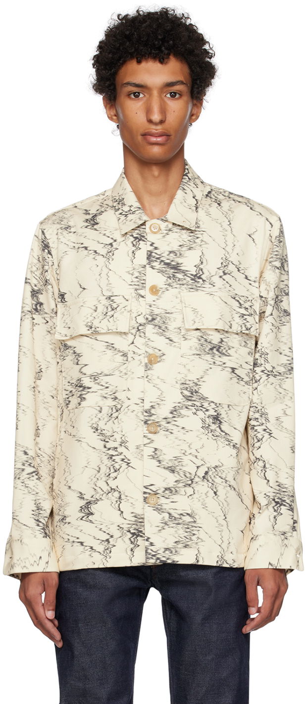 Košeľa Paul Smith Paul Smith Graphic Print Shirt Béžová | M1R-009Y-L02096, 0