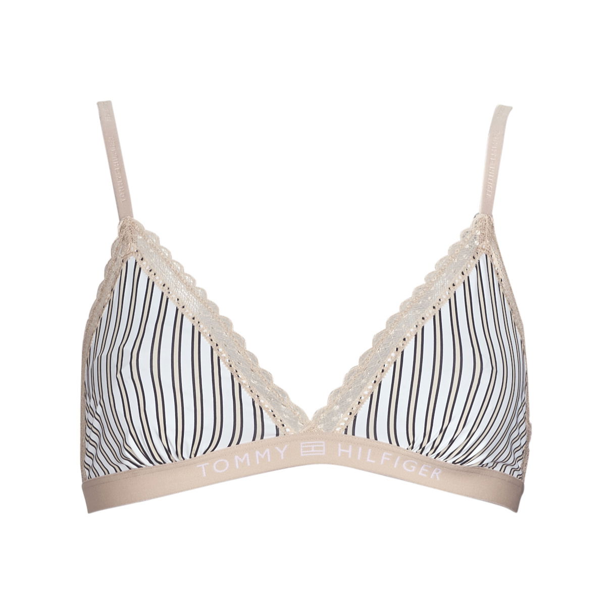 Podprsenka Tommy Hilfiger Triangle and Bralettes UNLINED TRIANGLE PRT Béžová | UW0UW04464-0F8, 0