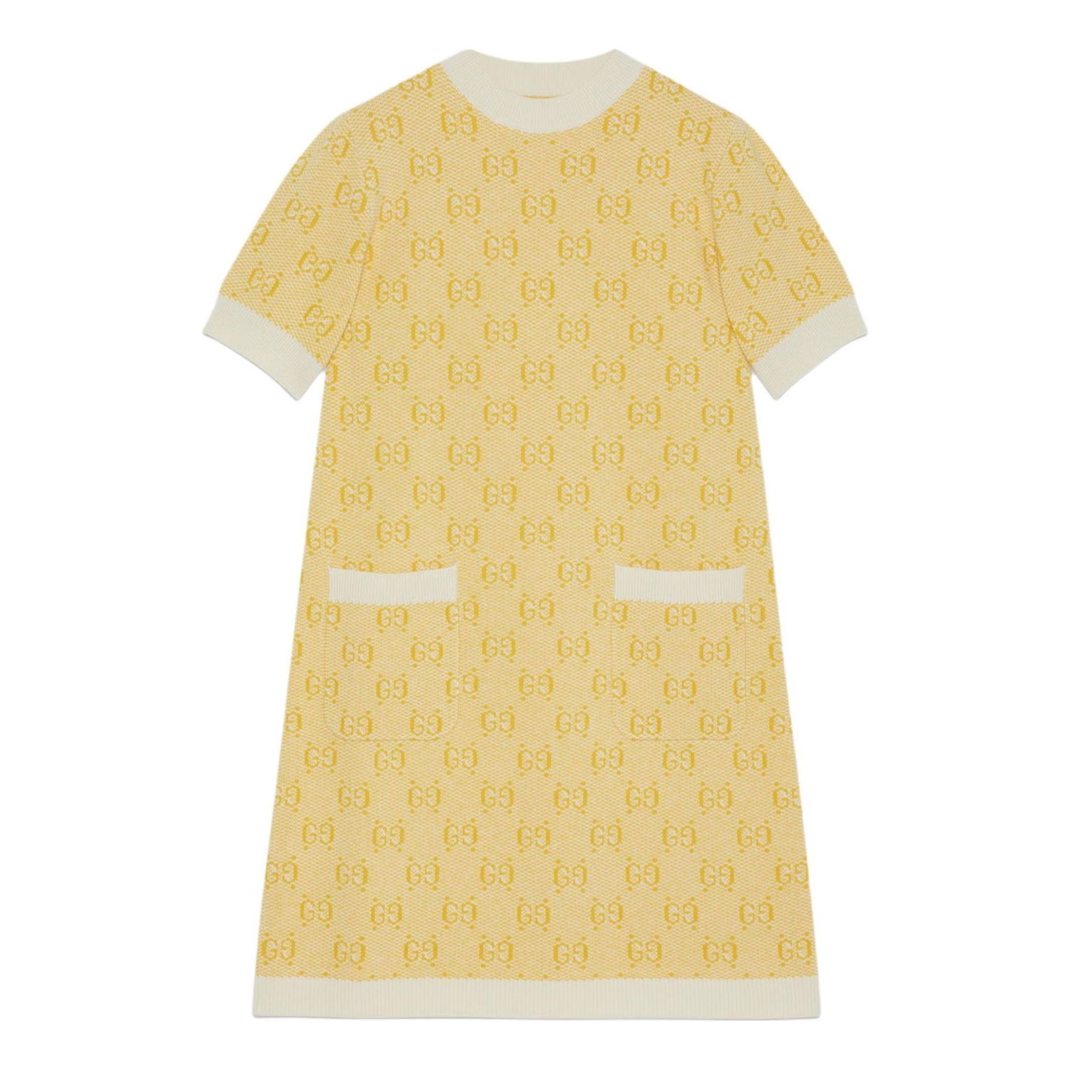 Šaty Gucci GG Wool Jacquard Dress Žltá | 773633-XKDK5-7218, 0
