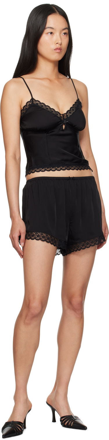 Šortky GUIZIO Guizio Ivy Lace Trim Shorts Čierna | F24201W022, 3
